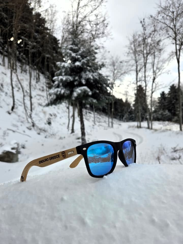 Enduro Greece Wooden Sunglasses